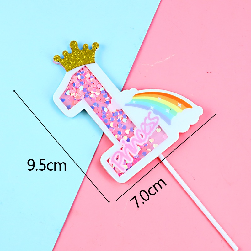 [SIÊU RẺ❤️] – Que cắm số kim tuyến - Trang trí bánh sinh nhật bánh kem