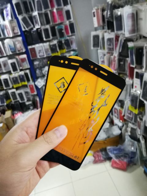 Cường lực 6D Xiaomi A1 / Mi 5x Full màn Full keo Ôm viền 2.5D cao cấp ( tặng keo mép giấy lấy bụi )
