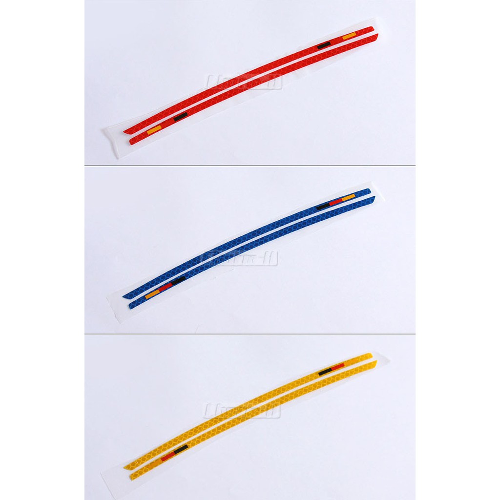 Decal Tem Dải Màu Phản Quang Dán Gương ô Tô (mẫu 9) Ms-302