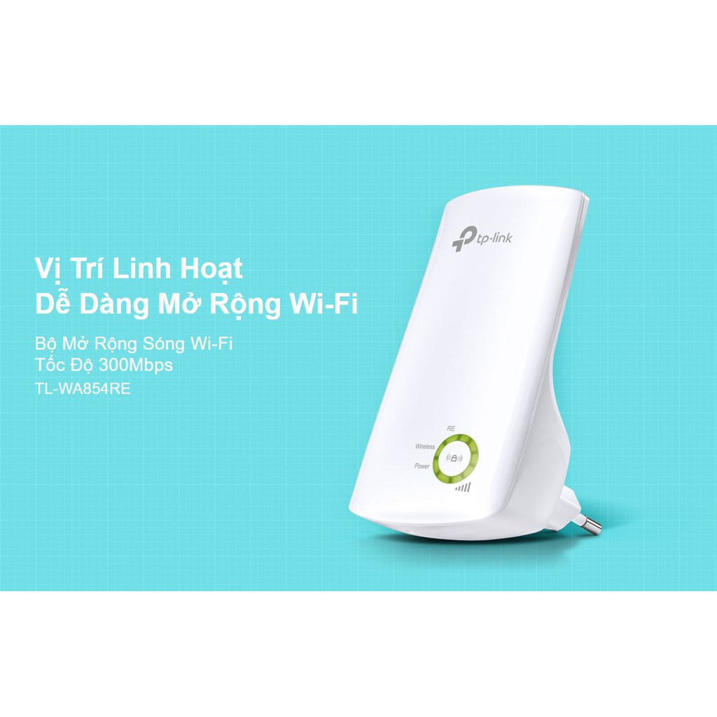 Bộ mở rộng sóng WiFi TPLink WA 854RE FPT phân phối - Thiết bị kích sóng