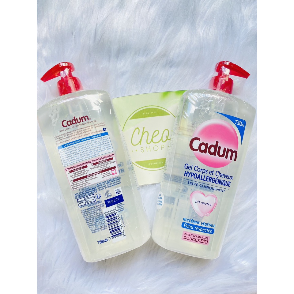 Tắm gội cadum xanh lá    750ml