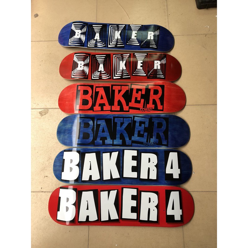 BAKER SKATEBOARD DECK PRO QUALITY DECK 7 LAYERS CANANDIAN MAPLES DECK SKATEBOARD 8 8.25 INCHVán Trượt 7 Lớp Chuyên Nghiệp