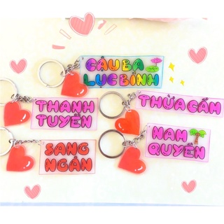 Móc khoá handmade - Móc khoá theo tên yêu cầu 💕