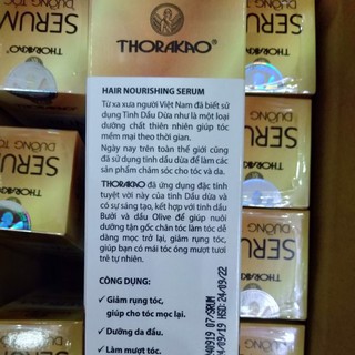 THORAKAO SERUM DƯỠNG TÓC 75ML - (TINH DẦU DỪA, BƯỞI, OLIVE)