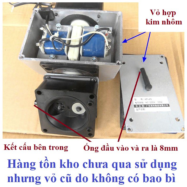 Máy sục khí Hailea điện áp 110v hoặc 220v, 32w, 50 lít khí/phút, nặng khoảng 2kg
