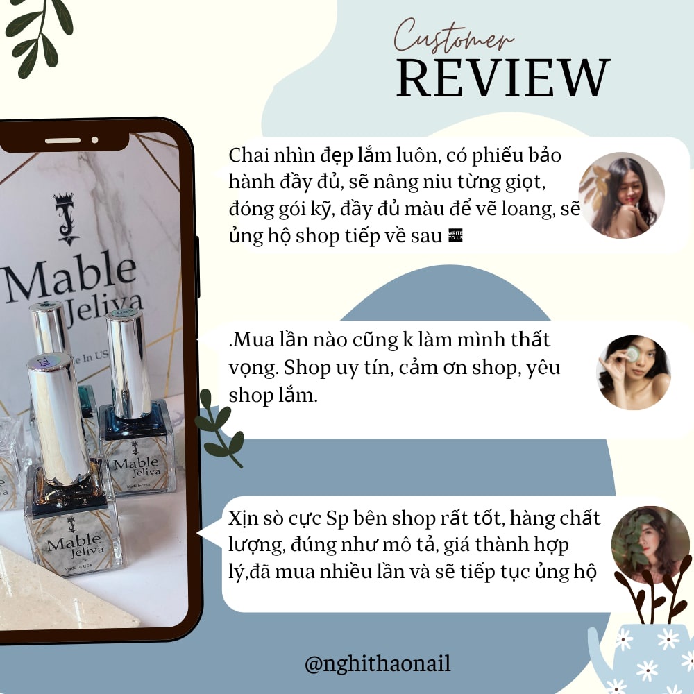 Set cồn loang nail Jeliva 12 màu