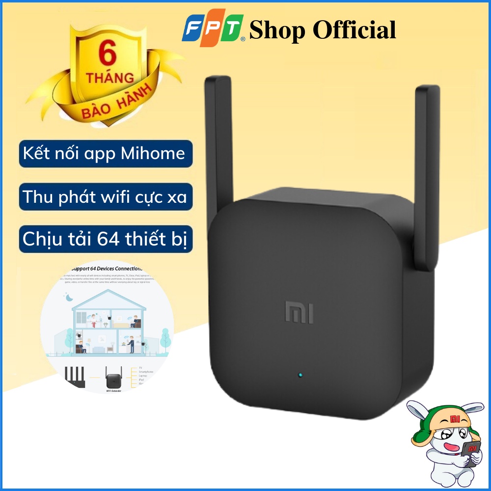 Kích Sóng Wifi Xiaomi Repeater Pro 2 râu ăng ten,phát xuyên tường,thu phát mở rộng,khuếch đại,băng tần rộng BH 6 THÁNG
