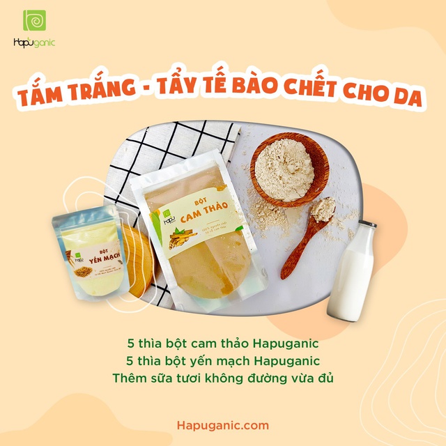 Bột Cam Thảo Nguyên Chất HaPu Organic giảm mụn, sáng da | BigBuy360 - bigbuy360.vn