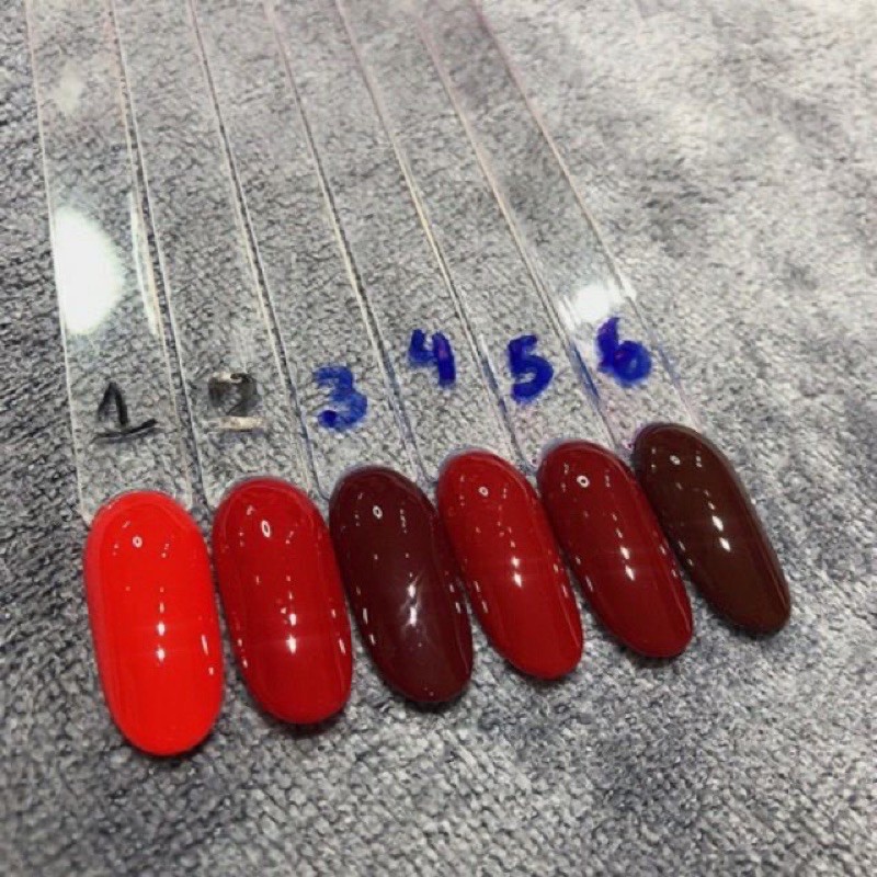 Sơn Gel sét  6 Chai Mxbon Đỏ Đẹp