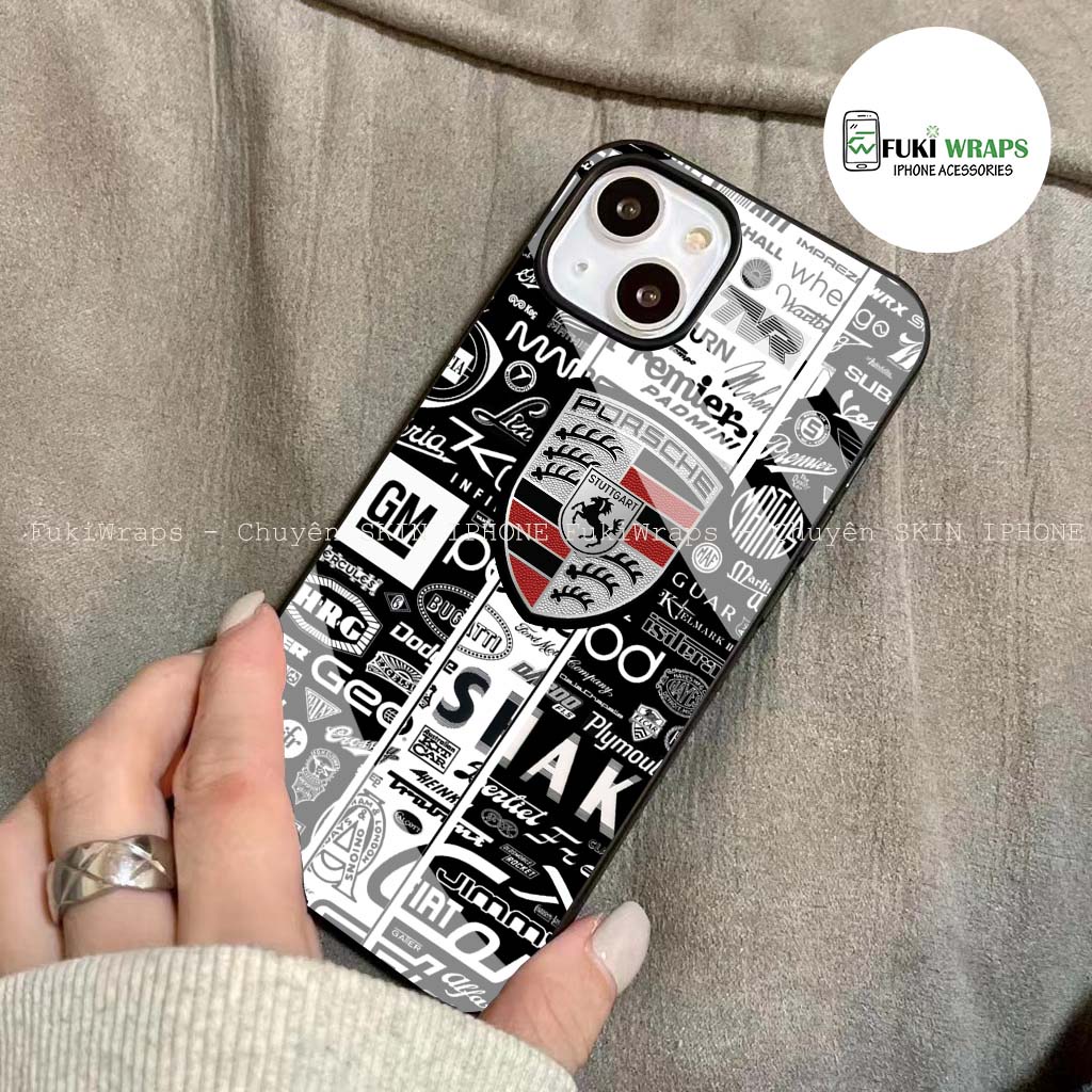 Ốp Lưng Kính Cường Lực / Case LOGO Chống Vỡ Dành Cho 13ProMax 12ProMax 11ProMax X XSMAX Fukishop