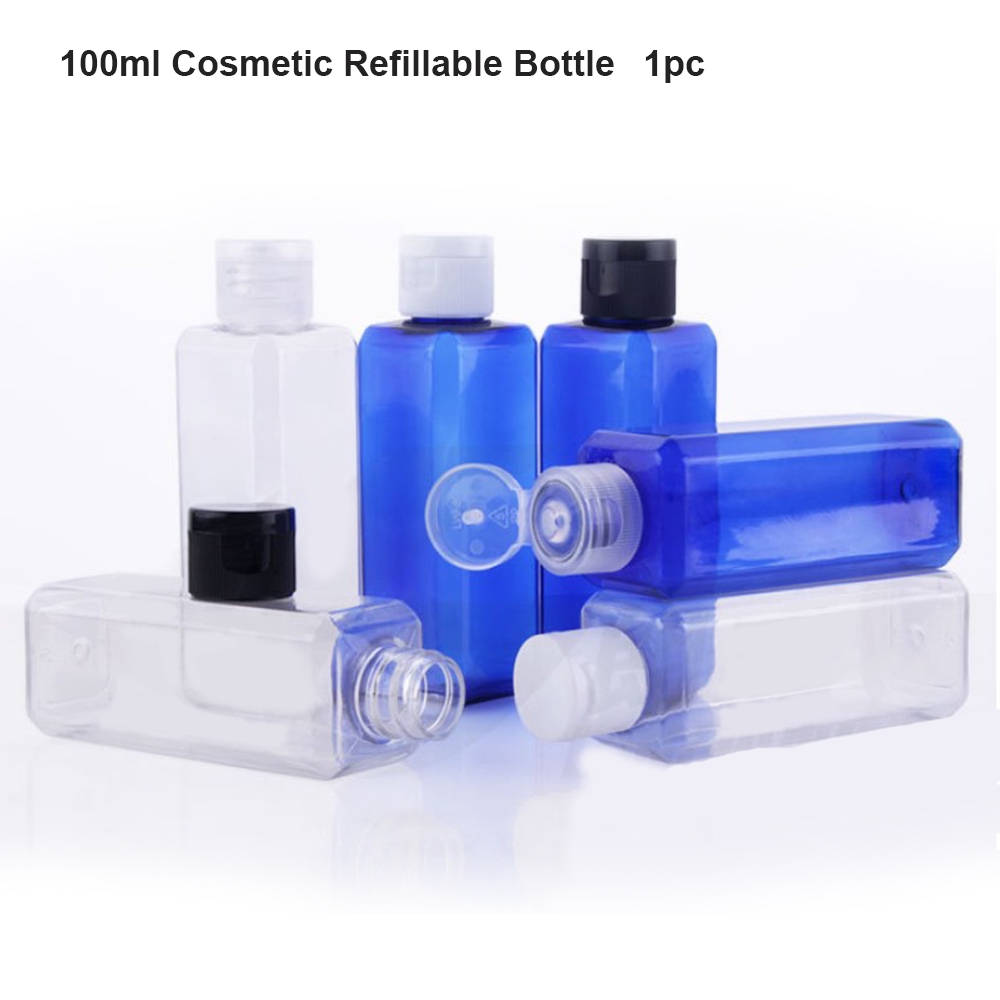 Lọ chiết mỹ phẩm bằng nhựa trong suốt 100ml tiện lợi