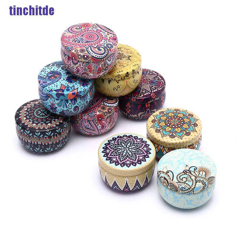 Hộp Thiếc Trà / Kẹo Thiết Kế Với Cổ Điển
