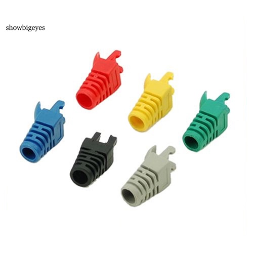 Set 10 Đầu Bọc Bảo Vệ Dây Cáp Mạng Rj45 Cat5 Ốp