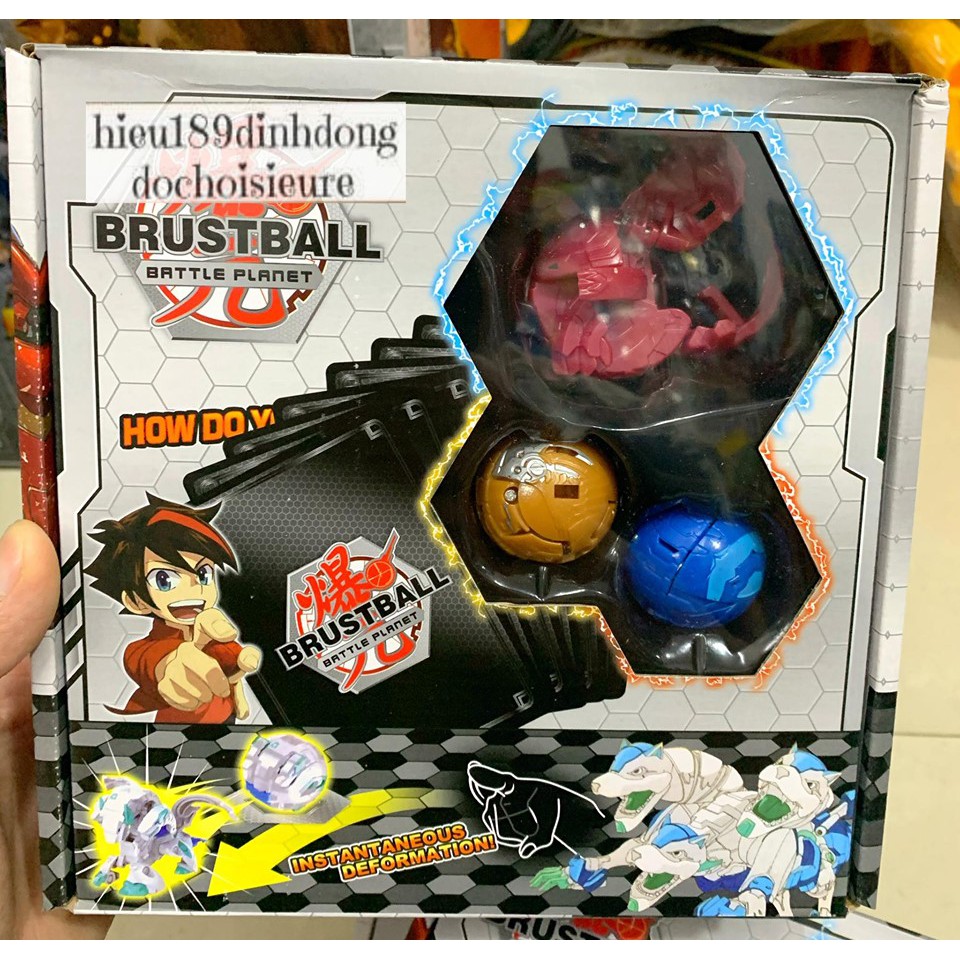 Bộ Sưu Tập Vỉ 3 BAKUGAN DÒNG SIÊU CHIẾN BINH loại rẻ chất lượng vừa phải