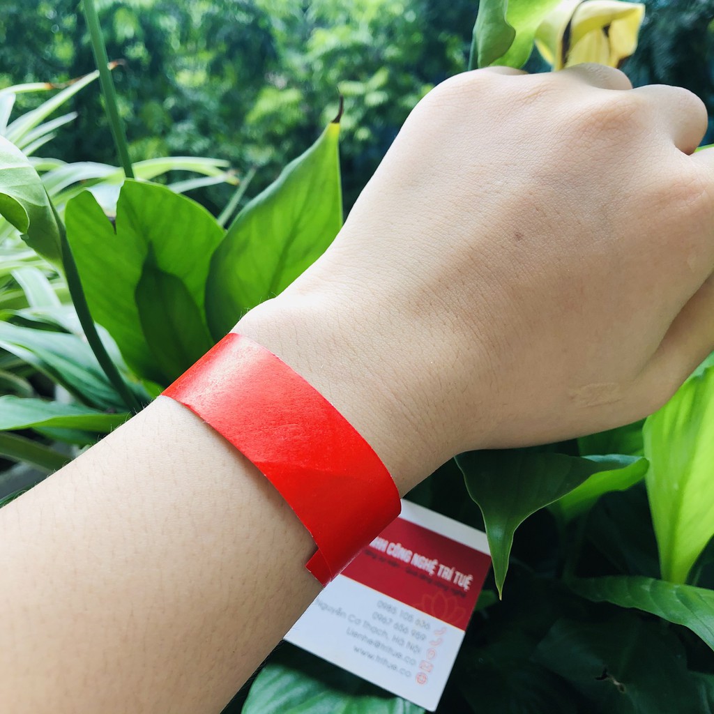 Đặt combo 1000 chiếc vòng tay giấy nhiều màu có sẵn - Bán lẻ vòng tay màu đỏ có sẵn