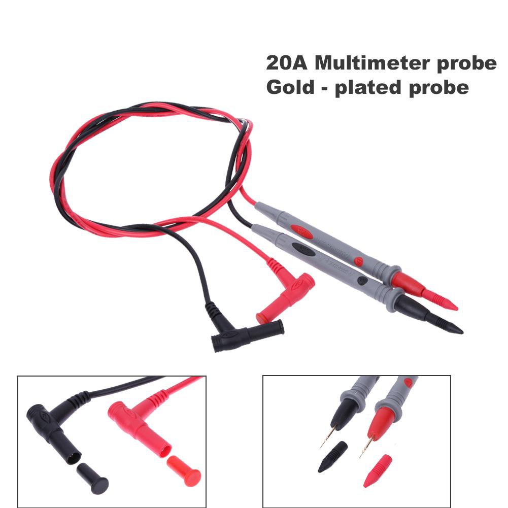 1 Pair Probe Test Leads Pin Digital Oscilloscope Multimeter Test Leads for Current Voltage Meter