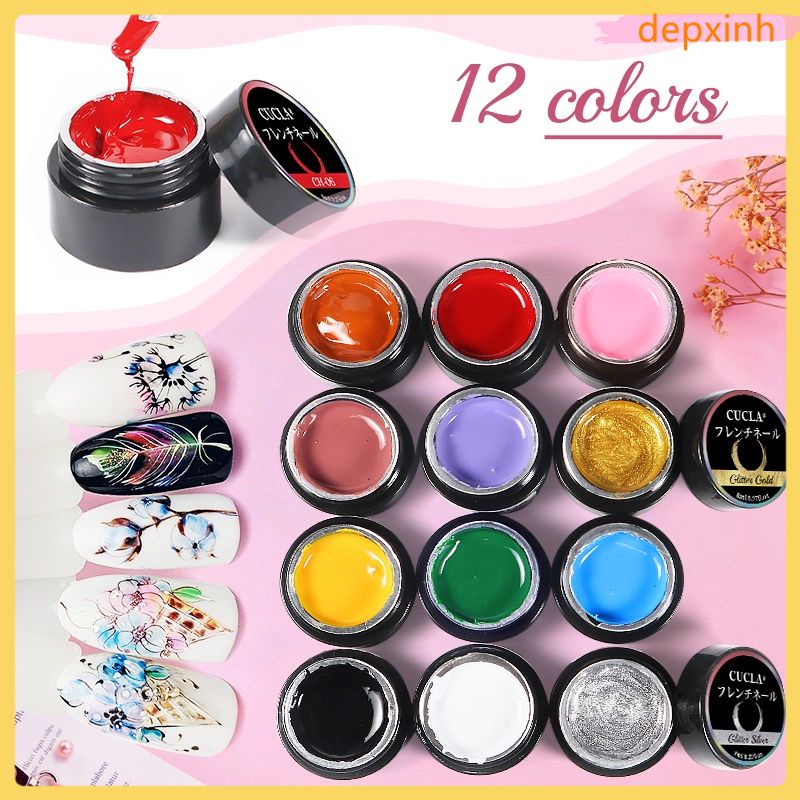Lọ Nước Sơn Móng Tay Gel UV Gel sơn vẽ họa tiết móng tay nghệ thuật ANNIES UV 12 màu sắc tùy chọn độ bão hòa cao phong cách Nhật Bản