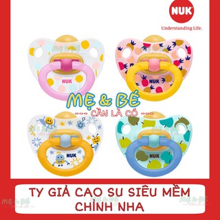 TY GIẢ NUK CAO SU SIÊU MỀM CHỈNH NHA 0-6M/6-18M/18-36M