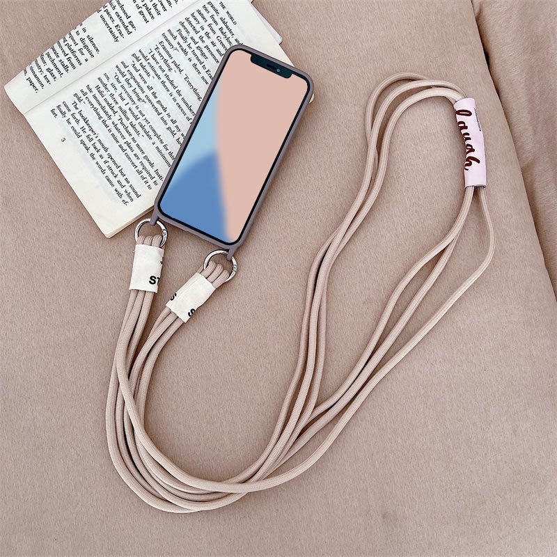 Ốp Điện Thoại Silicon Mềm Có Dây Đeo Chéo Sang Trọng Cho iPhone 11 12 13 Pro Max Mini XS XR X 7 8 Plus SE
