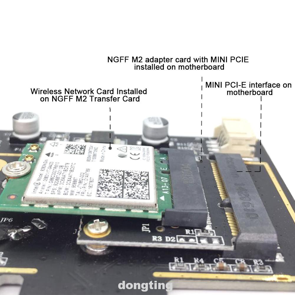 Card Chuyển Đổi Wifi Từ Pc M.2 Ngff Sang Mini Pci-E