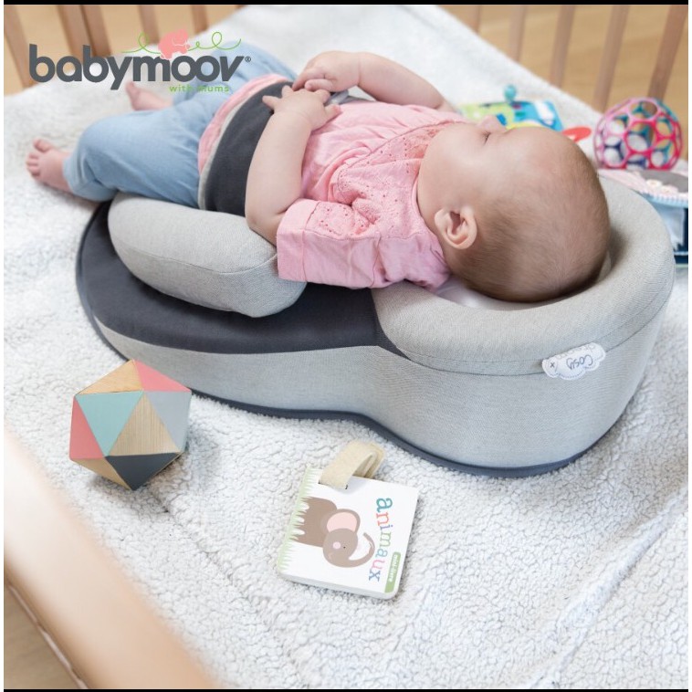 Đệm ngủ đúng tư thế kèm gối chống trào ngược có đai Babymoov Plus