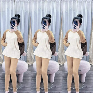 sét bộ gân dài tay phối màu
