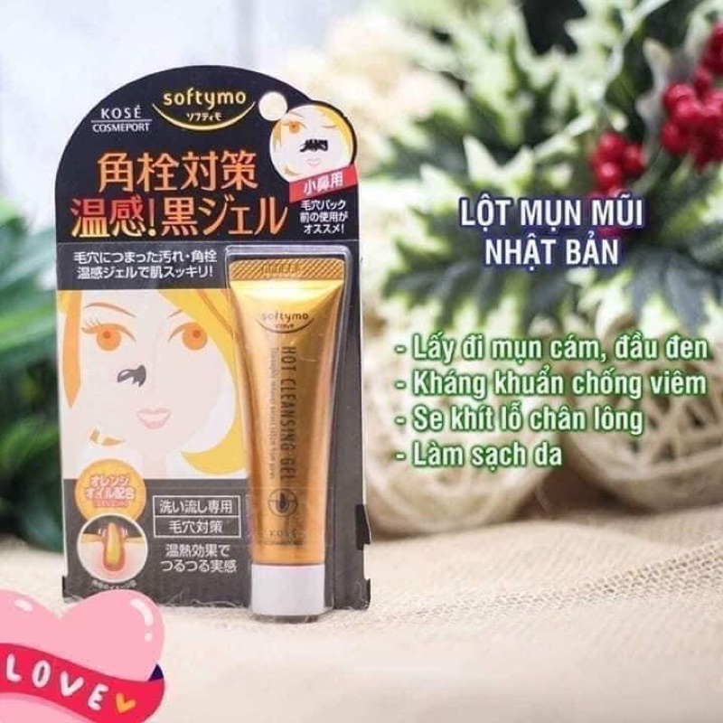 [Hàng Nhật] Kem Hút mụn cám &amp; đầu đen Softymo Super Cleansing Gel 25g (Japan)