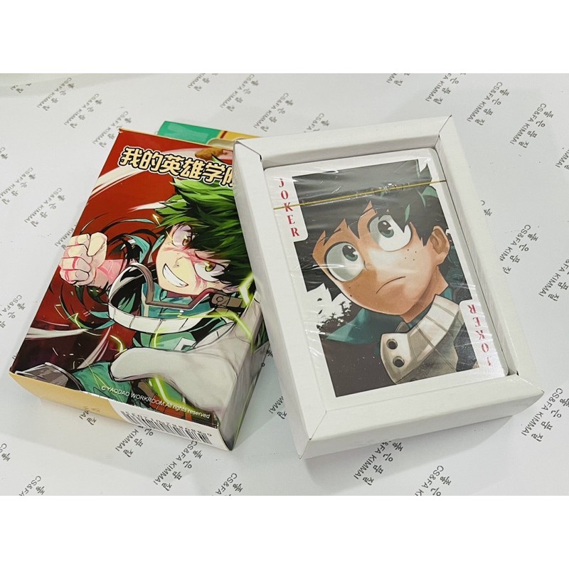 bộ bài học viện anh hùng / bộ tú my hero gồm 54ảnh khác nhau