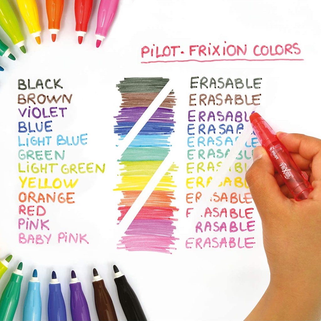 Bút dạ quang xóa được Pilot Frixion Colors xuất xử Nhật Bản - Nhiều màu sinh động