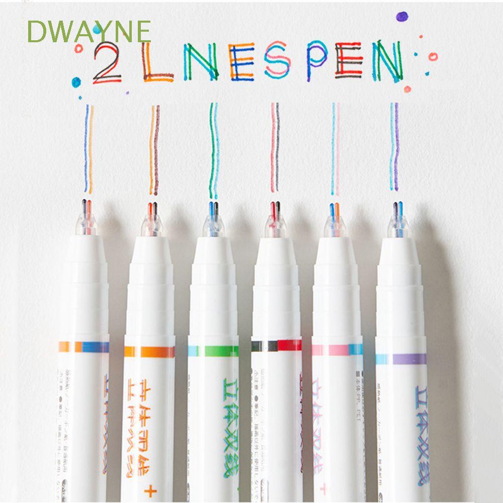 Set 6 Bút Màu Ngòi 0.5mm Dùng Để Viết Chữ / Trang Trí Sổ Tay / Nhật Ký