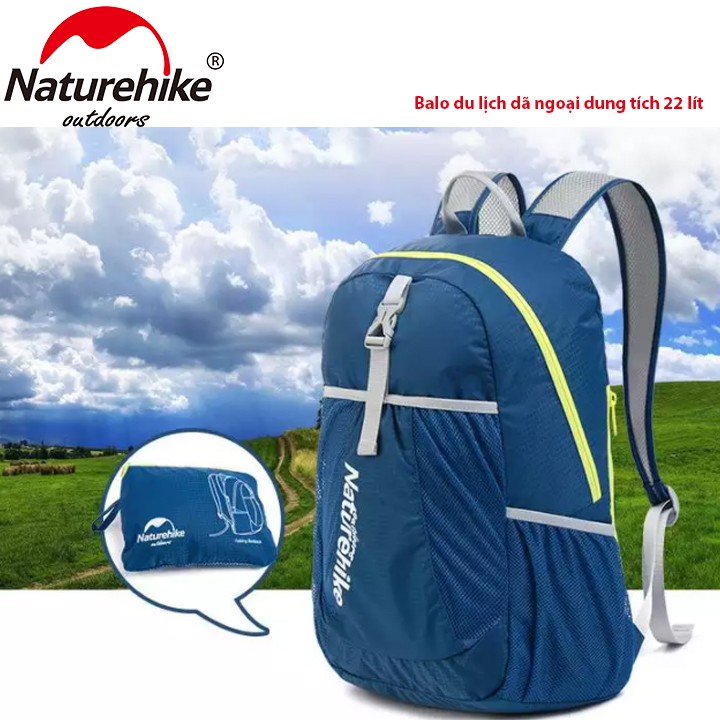 Balo gấp gọn chống nước Naturehike NH15A119-B dung tích 22L