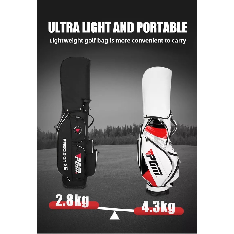 Túi Gậy Golf Fullset PGM QB067 Siêu Nhẹ Chống Nước - Lightweight Waterproof Golf Bag