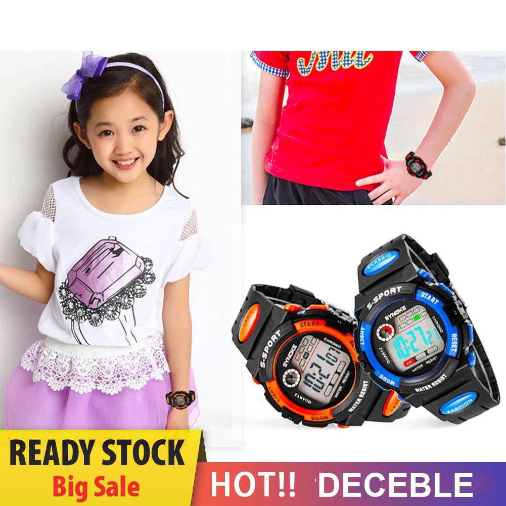 Deceble Multifunction Waterproof Child Boy Girl Sports Electronic Wrist Watch