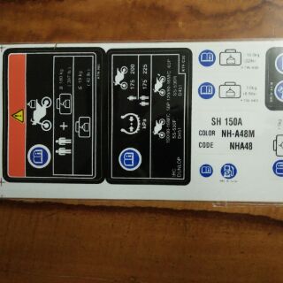 Bộ tem thông số SH 150 Ý