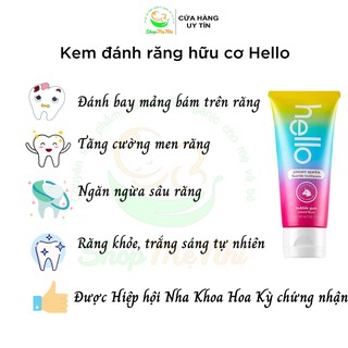 Kem đánh răng hello hữu cơ cho bé từ 2 tuổi – Hello toothpaste.