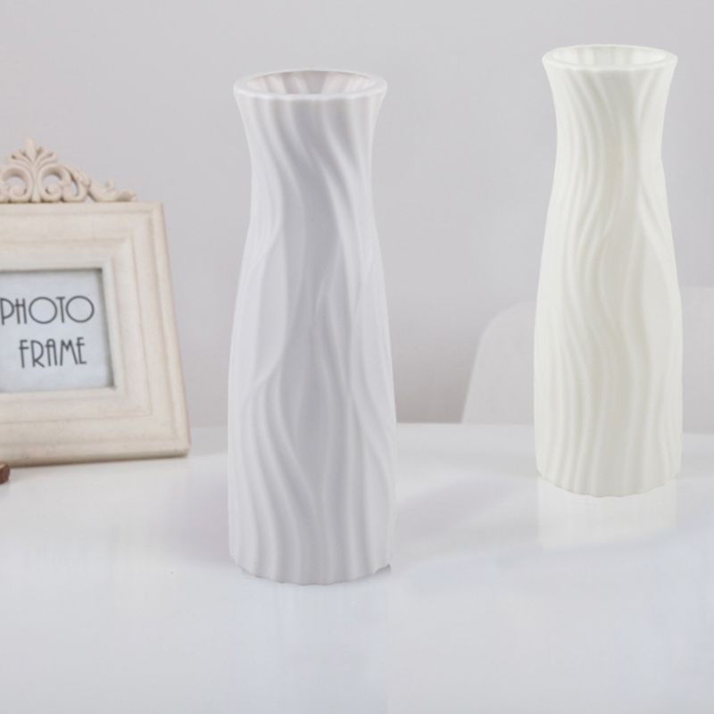 Chậu Hoa Bằng Nhựa Giả Gốm Phong Cách Bắc Âu Trang Trí Nhà Cửa