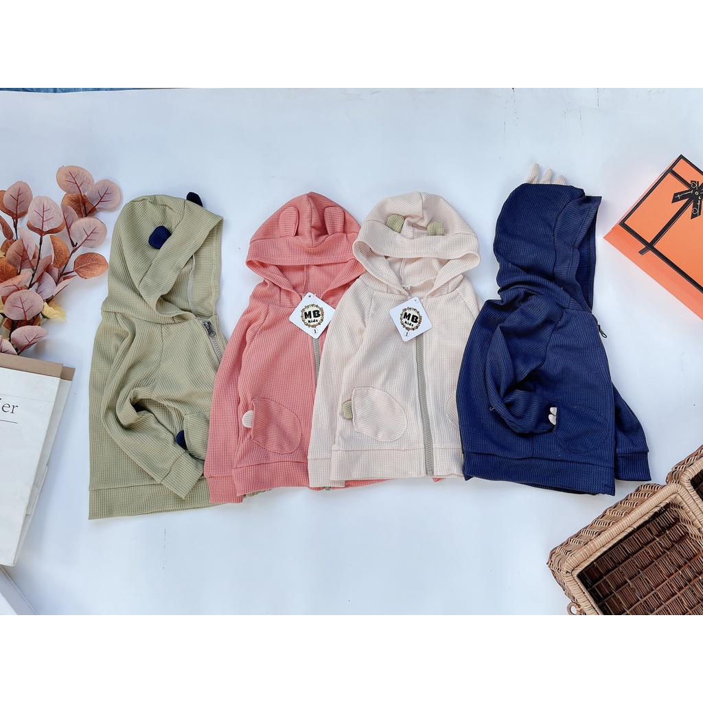 SALE ÁO KHOÁC CHO BÉ CHẤT LEN TỔ ONG CAO CẤP BÉ TRAI BÉ GÁI SIZE 8-18KG(LENTO)