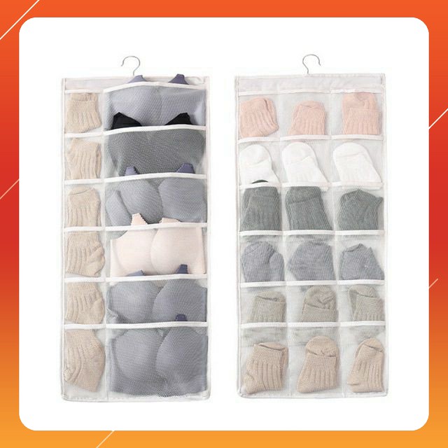 Túi treo đồ lót ,tất 2 mặt 30 ngăn tiện dụng