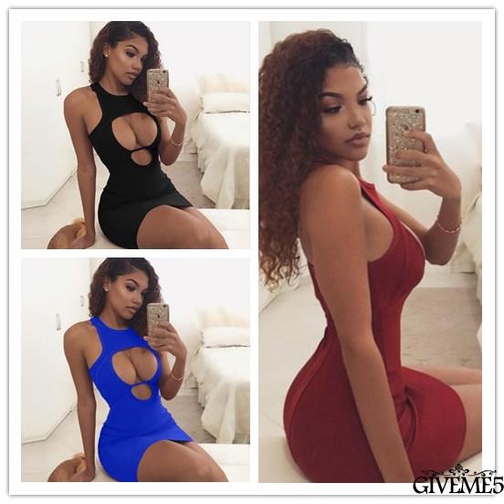 Váy ôm dáng không tay thời trang quyến rũ cho nữ