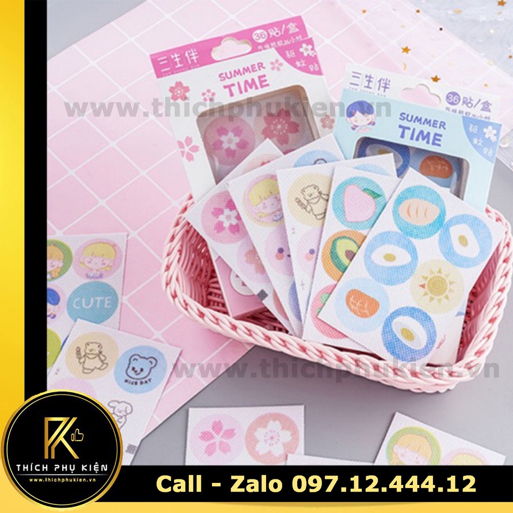 36 Miếng Dán Chống Muỗi Cho Bé An Toàn Và Dễ Chịu, Hình Ảnh Dễ Thương