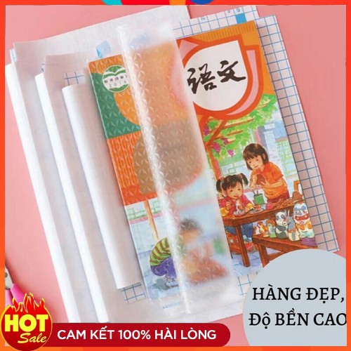 Set 10 Bọc Vở Decal Trong Suốt Nhiều Kích Cỡ