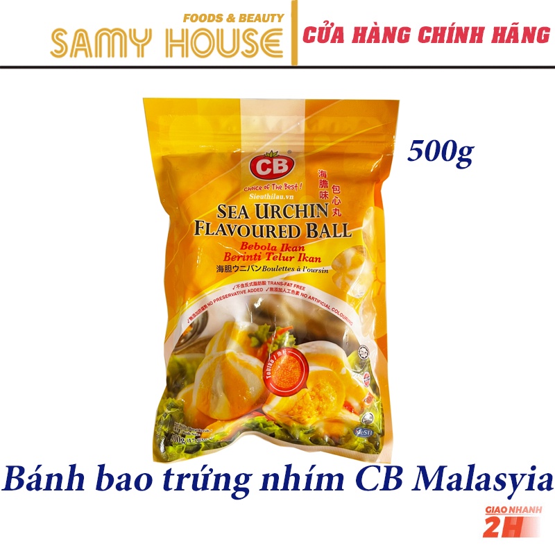 [Tokbokki.com] Bánh bao trứng CÁ NHÍM Malaysia SIÊU PHẨM 500g/gói