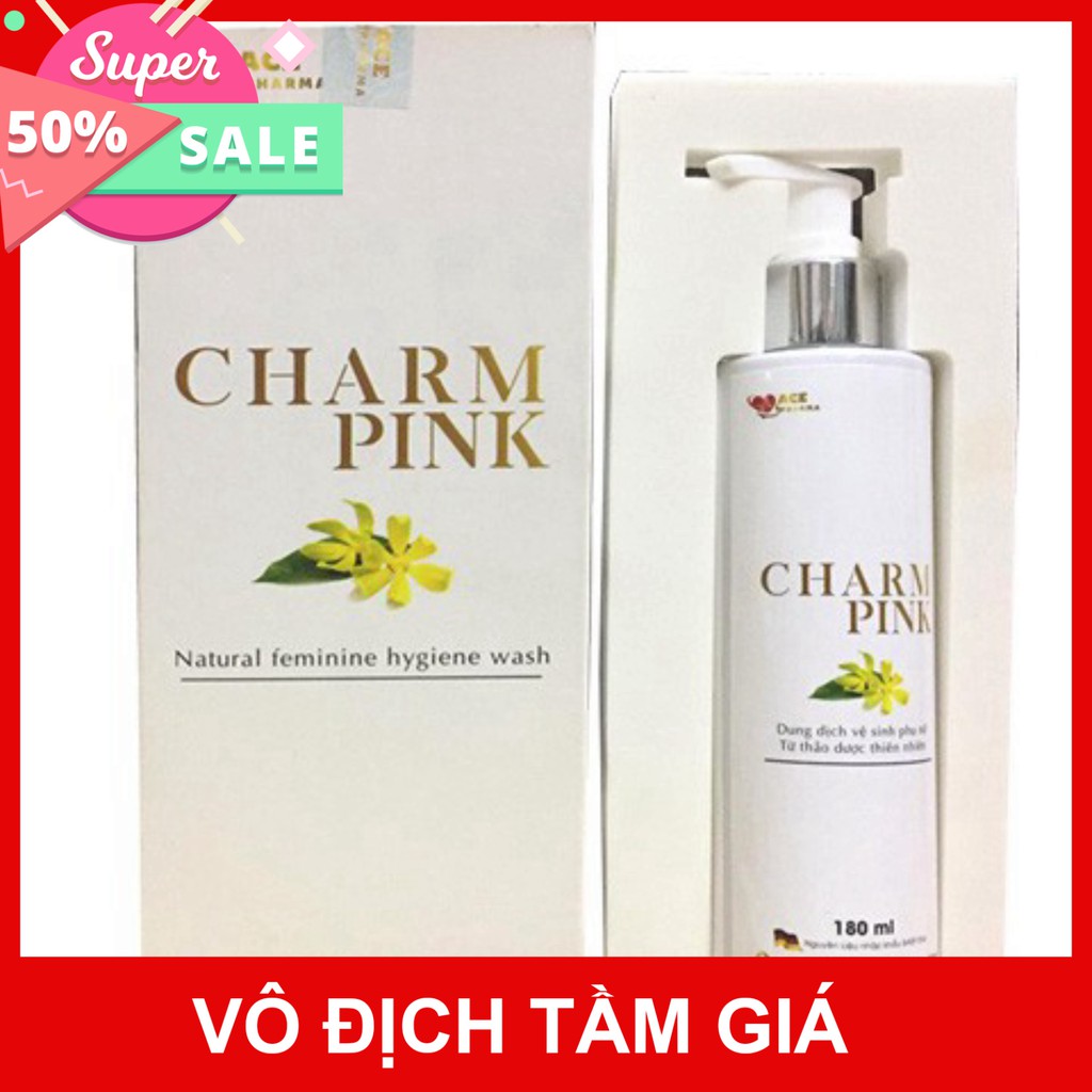 Dung dịch vệ sinh Charm Pink –Hỗ trợ trị viêm nhiễm vùng kín, cân bằng pH, giữ gìn vùng kín luôn khô thoáng, thơm mát