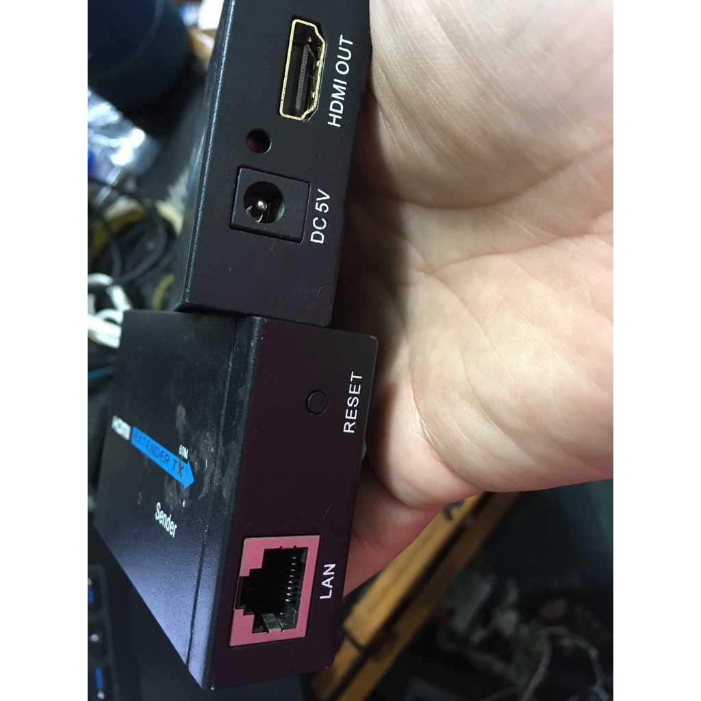 MỚI  Bộ kéo dài HDMI qua cáp mạng LAN RJ45 30m 60m RX TX.- KÈM NGUỒN KHÔNG KÈM DÂY MẠNG