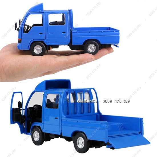 Mô Hình Kim Loại Xe Tải Chở Hàng Isuzu Tỉ Lệ 1:32 - Xanh Biển -  9729