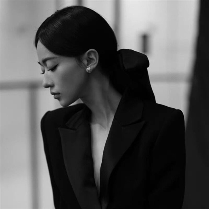 Kẹp tóc nơ ruy băng thanh lịch sang trọng