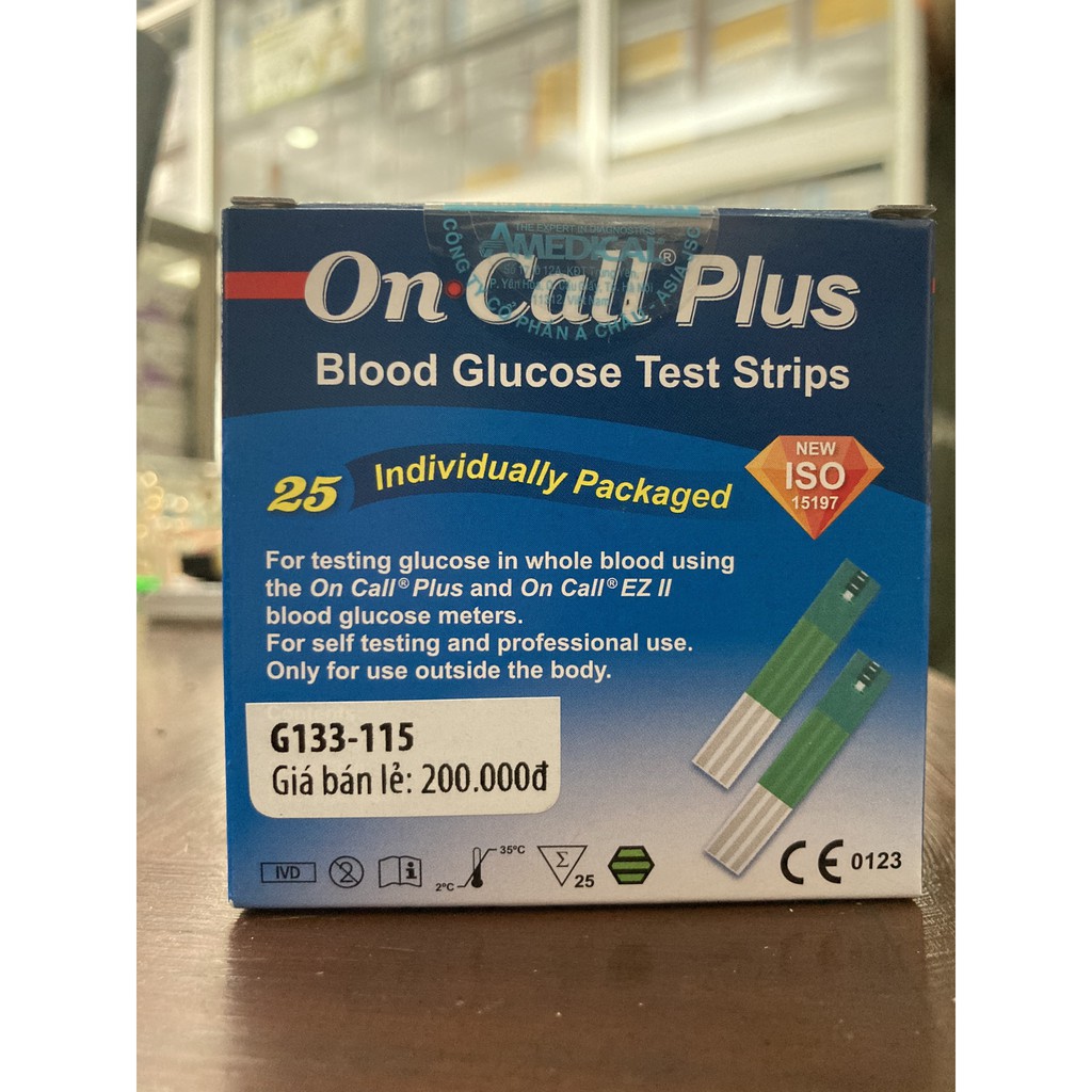[Bán sỉ] RẺ VÔ ĐỊCH Que thử tiểu đường On Call Plus  Date Xa 2/2023