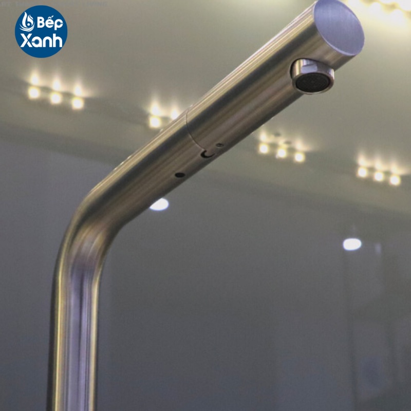 Vòi Rửa Chén Nóng Lạnh Dây Rút Pull-down Ecalite EF-K185S - Màu Inox