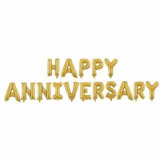 Bóng chữ HAPPY ANNIVERSARY