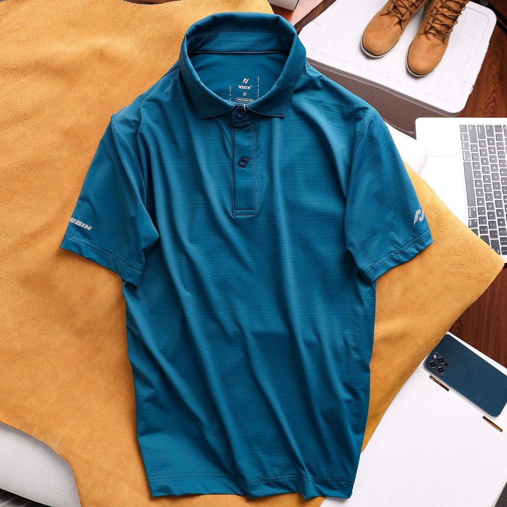 Áo Polo Thể Thao Nam Cổ Bẻ Chính Hãng Chất Liệu Co Giãn, Thoáng Mát, Chống Tia UV, Thấm Hút Mồ Hôi Tốt 0063